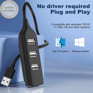 Hub chia 4 cổng usb 2.0 tốc độ cao kamembbn thông dụng cho laptop pc