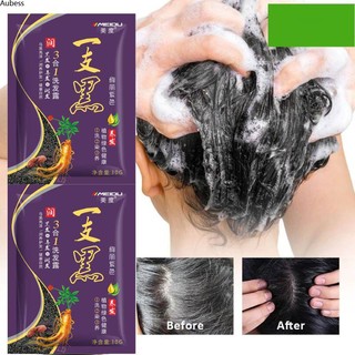 Đen dầu gội đen tóc thảo dược tóc dầu gội ban đầu 7 màu không gây đau tóc aubessds