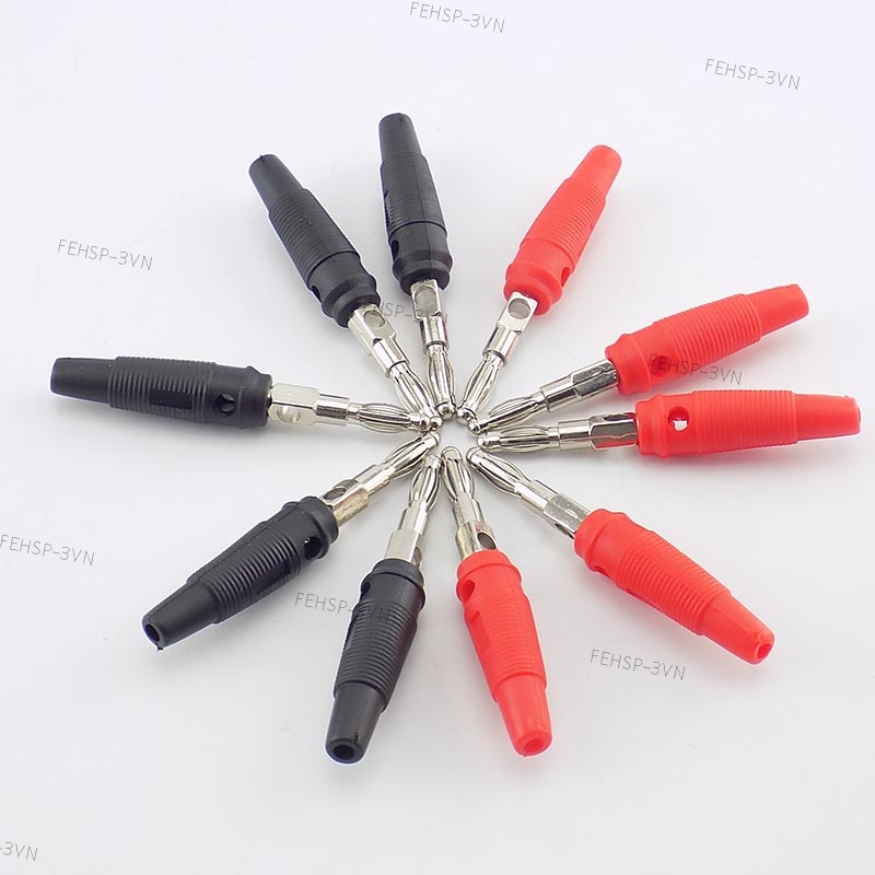 Set 10 Đầu Nối Phích Cắm Bắp Chuối 4mm 4mm Chuyên Dụng DIY