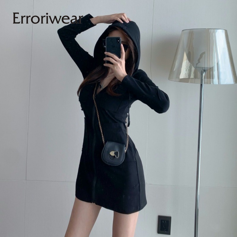 (MớI 2024) ĐầM Hoodie Thể Thao Có TúI Cho Nữ