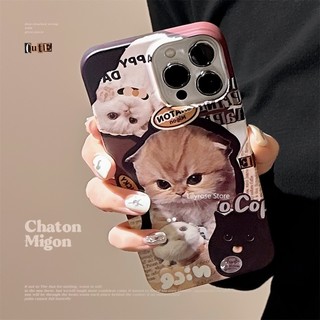 Ốp Điện Thoại In Hình Mèo Con Dễ Thương Cho iPhone 15 13 12 11 Pro Max