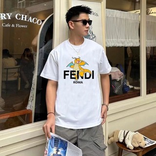 Áo Thun Ngắn Tay In logo Hoạt Hình Rồng Thời Trang Mùa Xuân Hè Chất Lượng Cao Hàng Có Sẵn + Thẻ Treo Cho Nam Và Nữ
