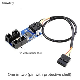 1 bộ chia cổng usb 9 pin 1 sang 2 cáp chuyển đổi usb2.0 cho bo mạch chủ