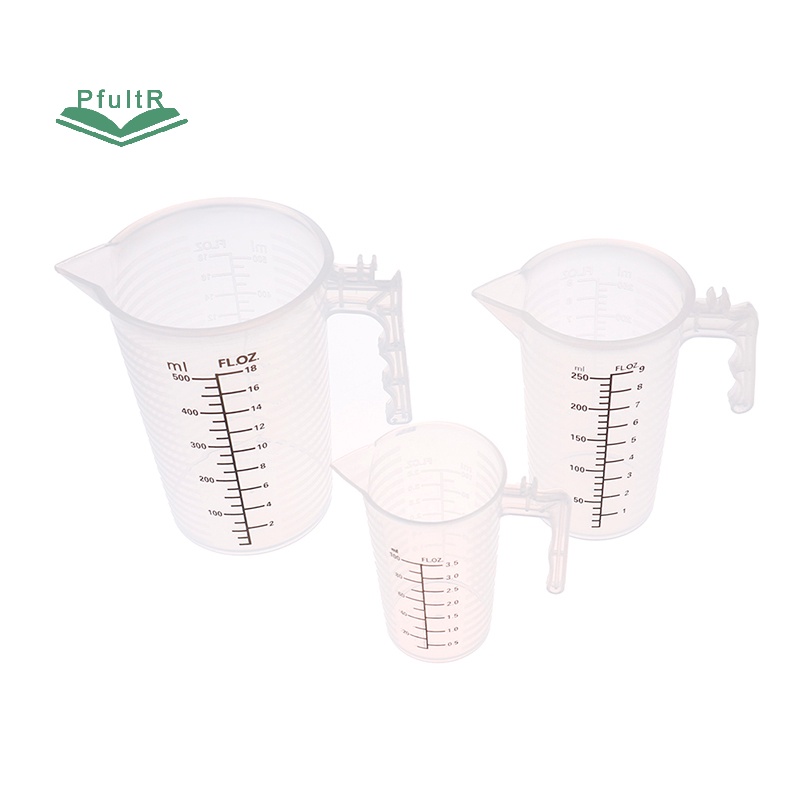 Cốc Đo Lường Trong Suốt Có Nắp Đậy Thể Tích 100 / 250 / 500ML