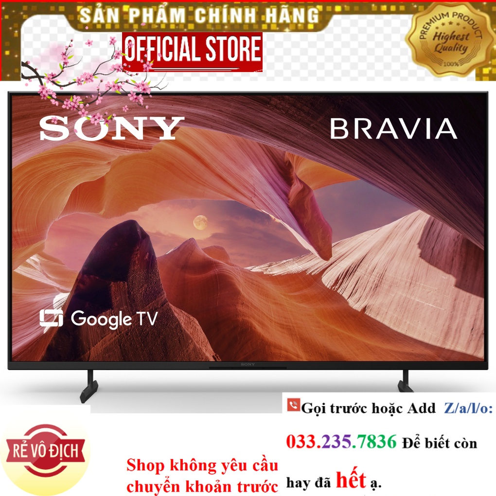 {Mới} Google Tivi Sony 4K 43 inch KD-43X80L