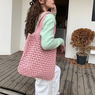 Túi Xách Đan Len Phong Cách retro Thời Trang Cho Nữ