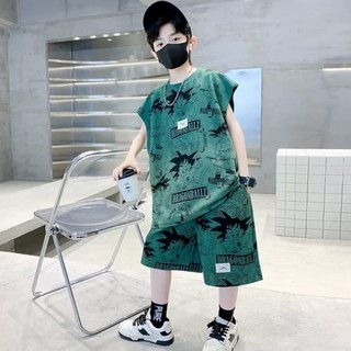 Bộ Đồ Thể Thao Áo Thun Không Tay Thời Trang Mùa Hè Mới Dành Cho Bé Trai