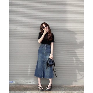 Chân váy jean đuôi cá nữ dáng dài xẻ tà - by jolie - cv9365_9782/p12k11