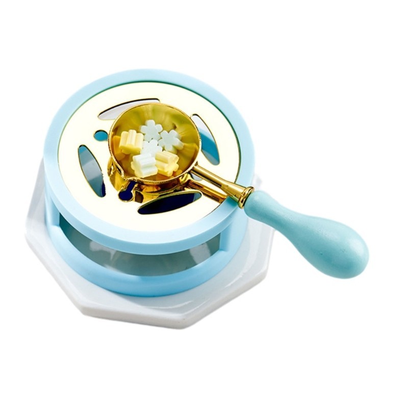 Top Wax Seal Warmer Wax Seal Công cụ lò nóng chảy với thìa nóng chảy cho hạt sáp