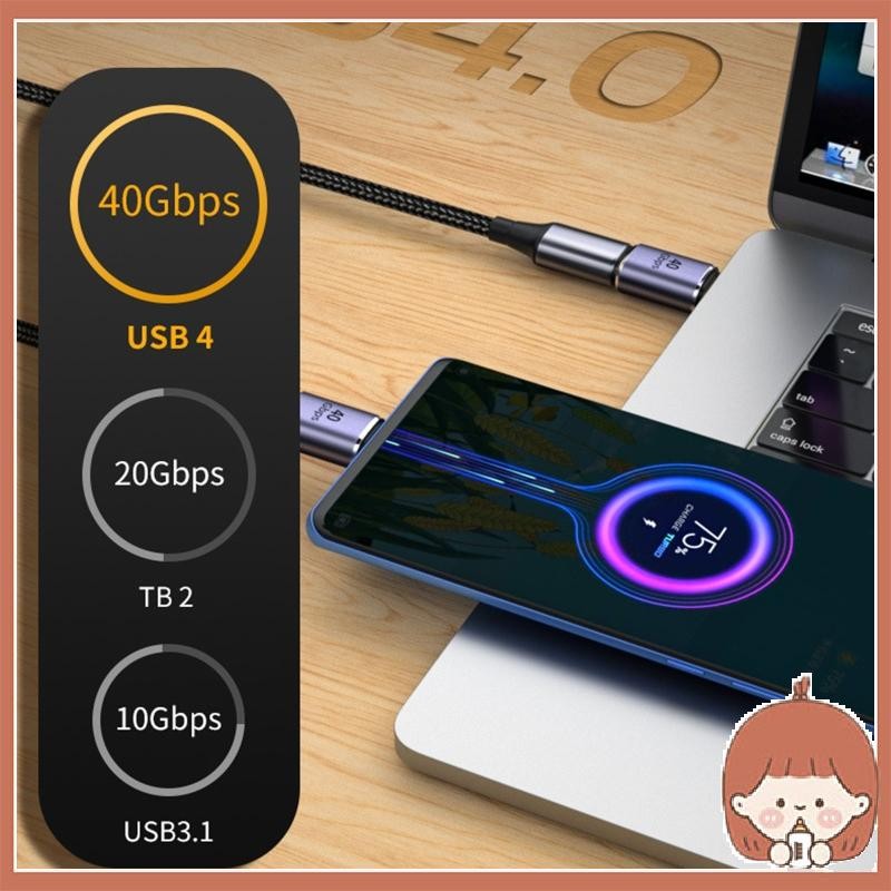 Bộ chuyển đổi truyền dữ liệu Silin Mini Type-C 40Gbps Type C Bộ chuyển đổi mở rộng từ đầu cái sang đ