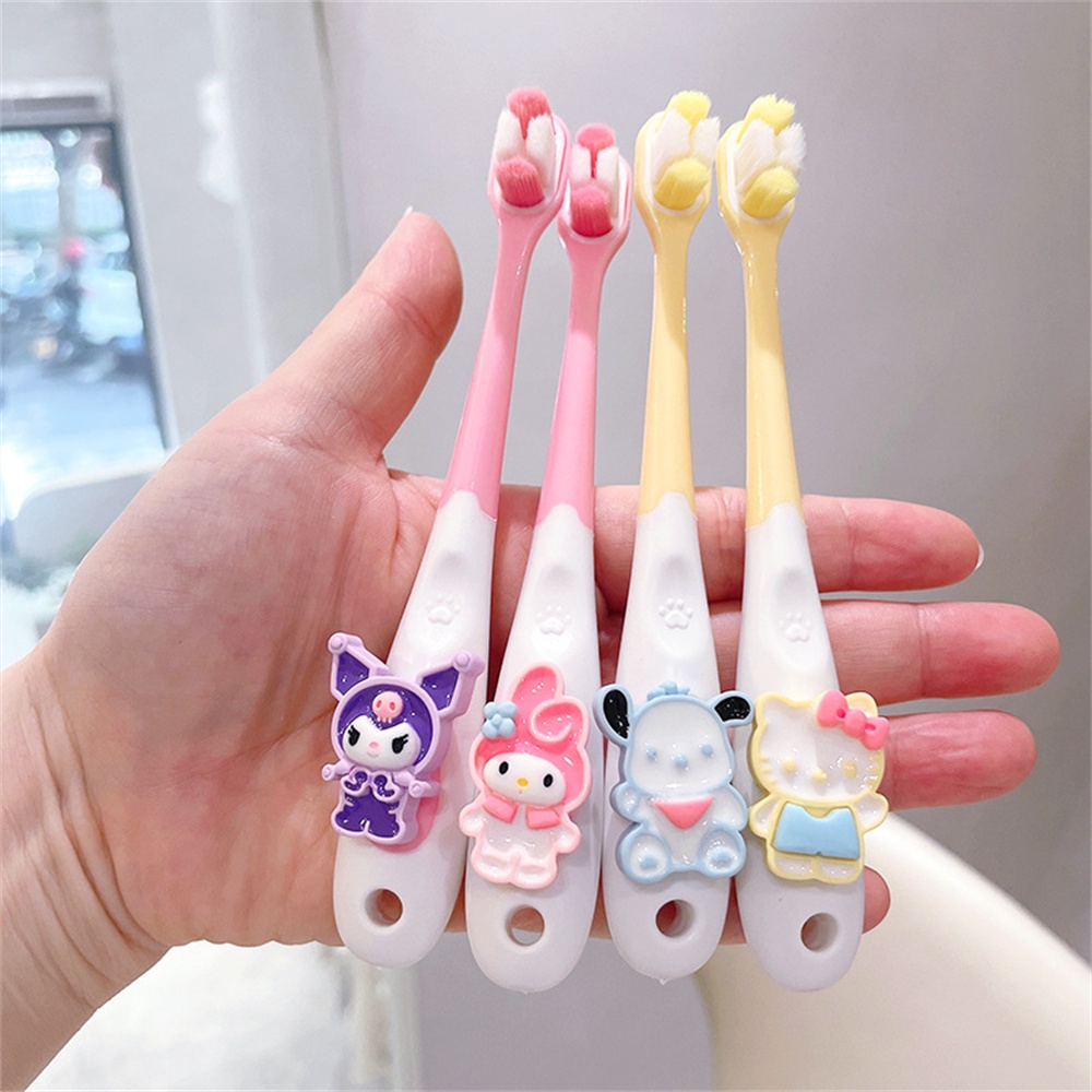 Sanrio Bộ 5 Bàn Chải Đánh Răng Lông Mềm Cho Bé 2-12 Tuổi