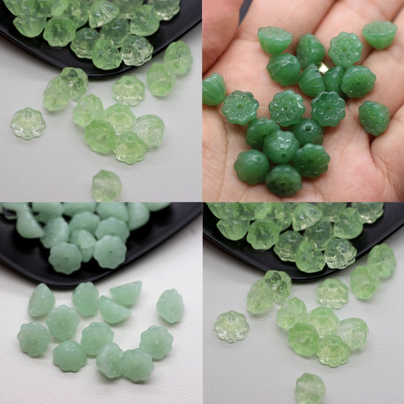 50 Hạt Giống Hoa Sen Bằng Thủy Tinh Để Làm Trang Sức diy