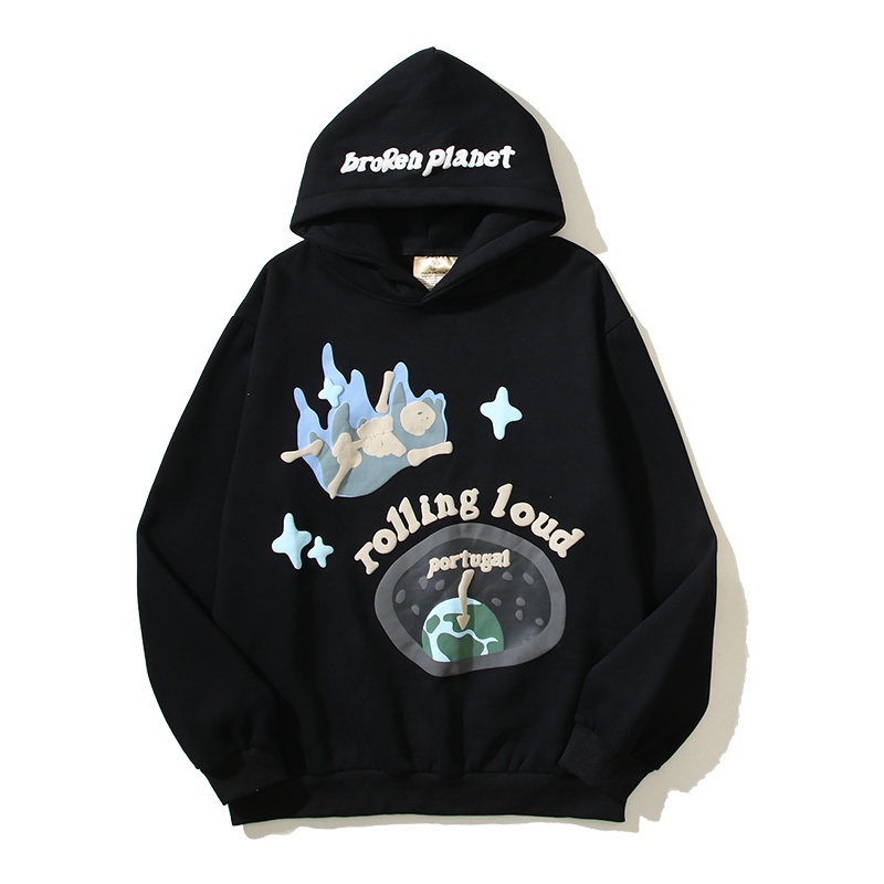 Bán Chạy Nhất Áo Hoodie Tay Dài In Hình Đầu Lâu Tóc Xốp Cuộn Cho Nam Và Nữ