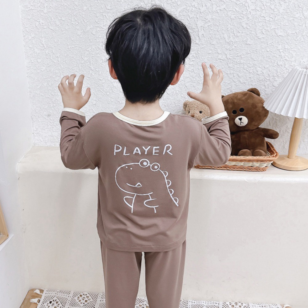 Bộ Đồ Ngủ Tay Dài In Hoạt Hình Dành Cho Bé Trai