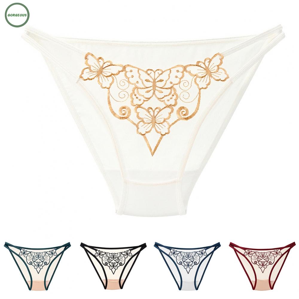 New Coming~Panties Underwear Women All Season Daily/Night Embroidery Regular Sexy#Home Essentialses