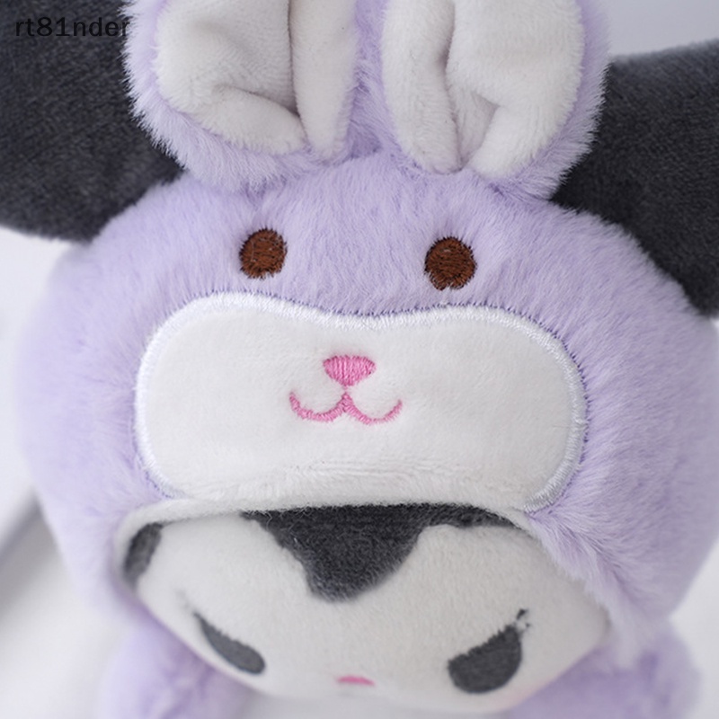 Rt kawaii sanrios Thỏ cinnamoroll Nhồi Bông Mềm Mại Có Móc Khóa Trang Trí Túi Xách