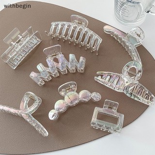 Kẹp Tóc Dạng Móng Vuốt Hình Học Màu gradient
