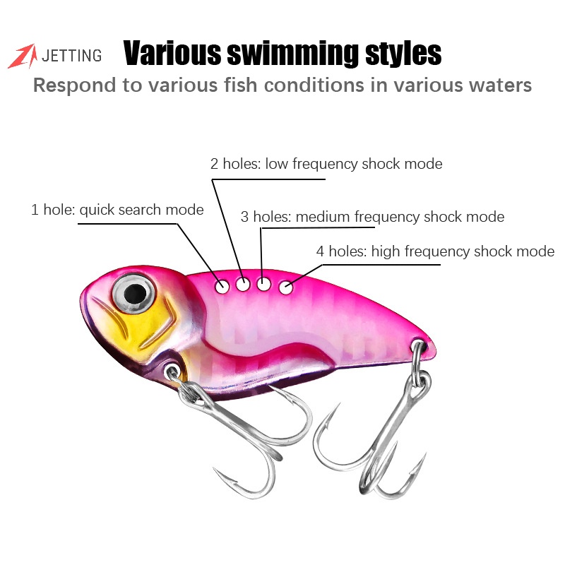 Mồi Câu Cá Giả Bằng Kim Loại Cứng Kèm Móc Câu Kích Thước 45-55mm