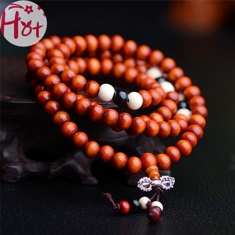 Jr Chuỗi 108 Hạt Đeo Tay 8mm Phong Cách Phật Giáo
