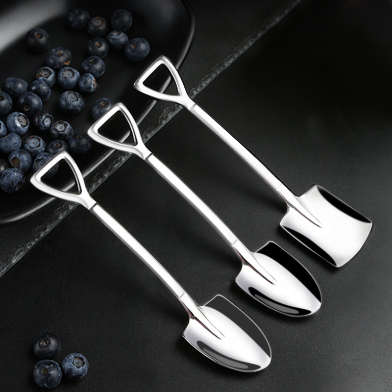 Muỗng hình xẻng xúc thức ăn bằng thép không gỉ sáng tạo - MAIGEN