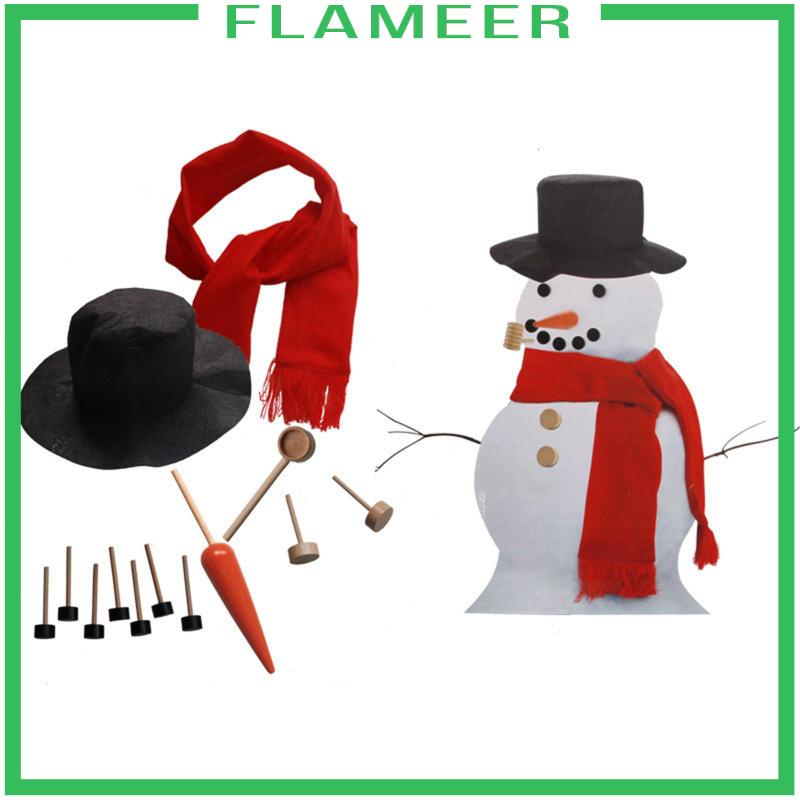 Set Đồ Hóa Trang Người Tuyết Kèm Khăn Choàng Cổ Và Mũ Cho Bé