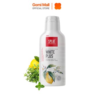 Nước súc miệng làm trắng răng splat white plus professional giúp hơi thở thơm mát bảo vệ toàn diện 275ml