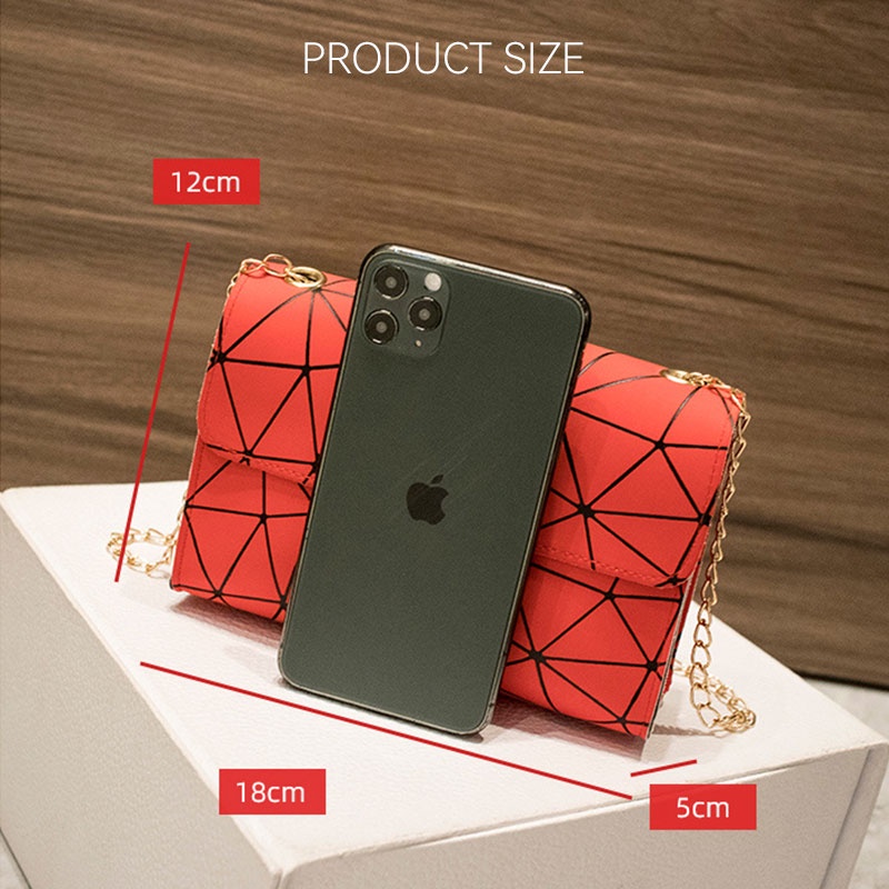 Galcheer Túi Đeo Chéo mini Hình Vuông Nhiều Màu Sắc Dễ Thương Cho Nữ