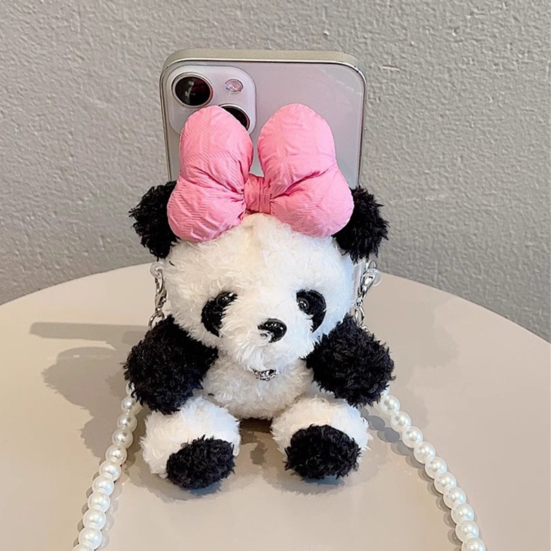 New Doll Back Clip 2023 Popular Rabbit Mobile Phone Back Clip Lanyard Niche Cartoon Diagonal Cross Lanyard Versatile Women'S Version