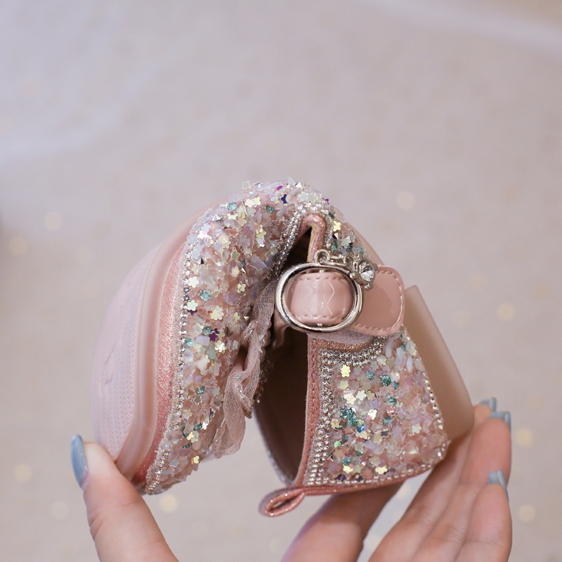 Giày Búp Bê Da Đế Mềm Đính Nơ Xinh Xắn Cho Bé Gái 2-12 Tuổi