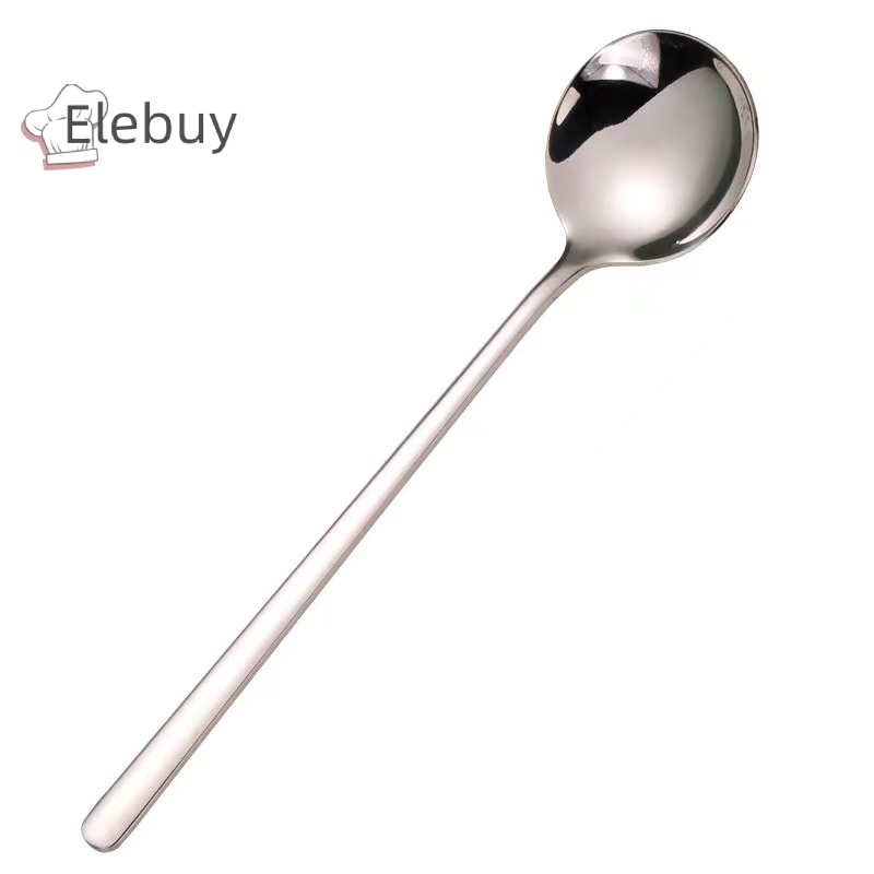 Muỗng ăn súp ELEBUY bằng bằng thép không gỉ 304 phong cách Trung Hoa