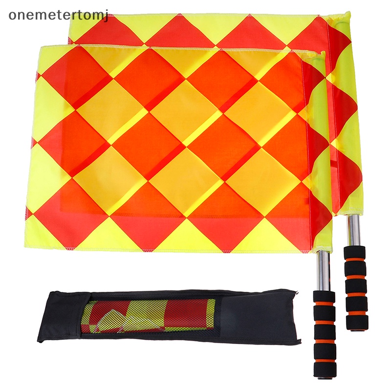 Onemetertomj Cờ Trọng Tài Bóng Đá Chuyên Nghiệp Kèm Túi Đựng