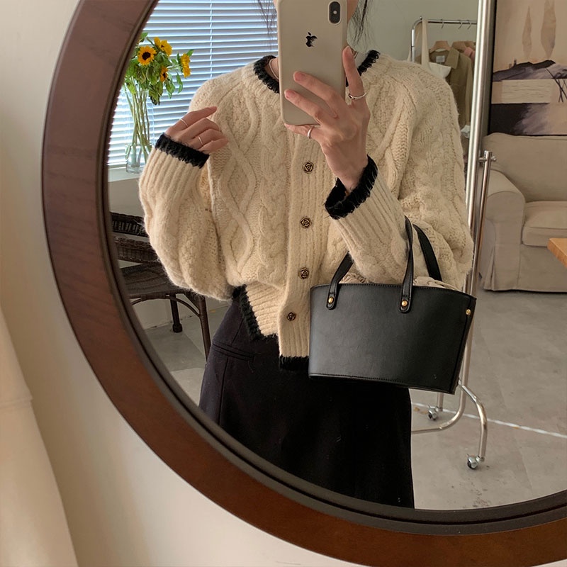 TINGYAXIU  Áo sweater Dệt Kim Kiểu Hàn Quốc Thời Trang Thu Đông Cho Nữ