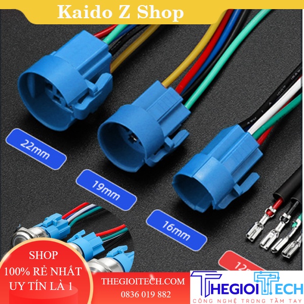 Jack nối nút nhấn chống nước 16mm/19mm - 19mm