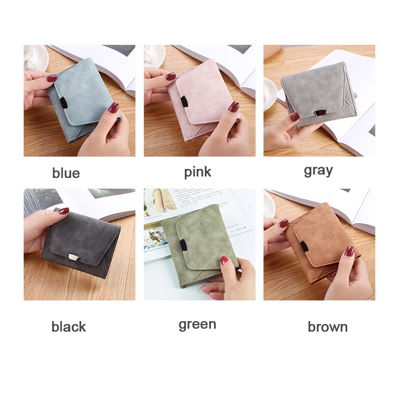 Ví ngắn mini SUPERCUTE thiết kế đơn giản thời trang phong cách Hàn Quốc