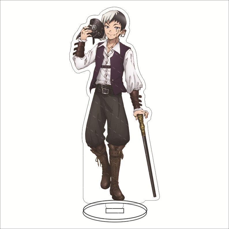 Mô hình Standee Dr STONE Ishigami Senkuu Anime Manga Nhật Bản Phụ Kiện Trang Trí Túi xách Balo