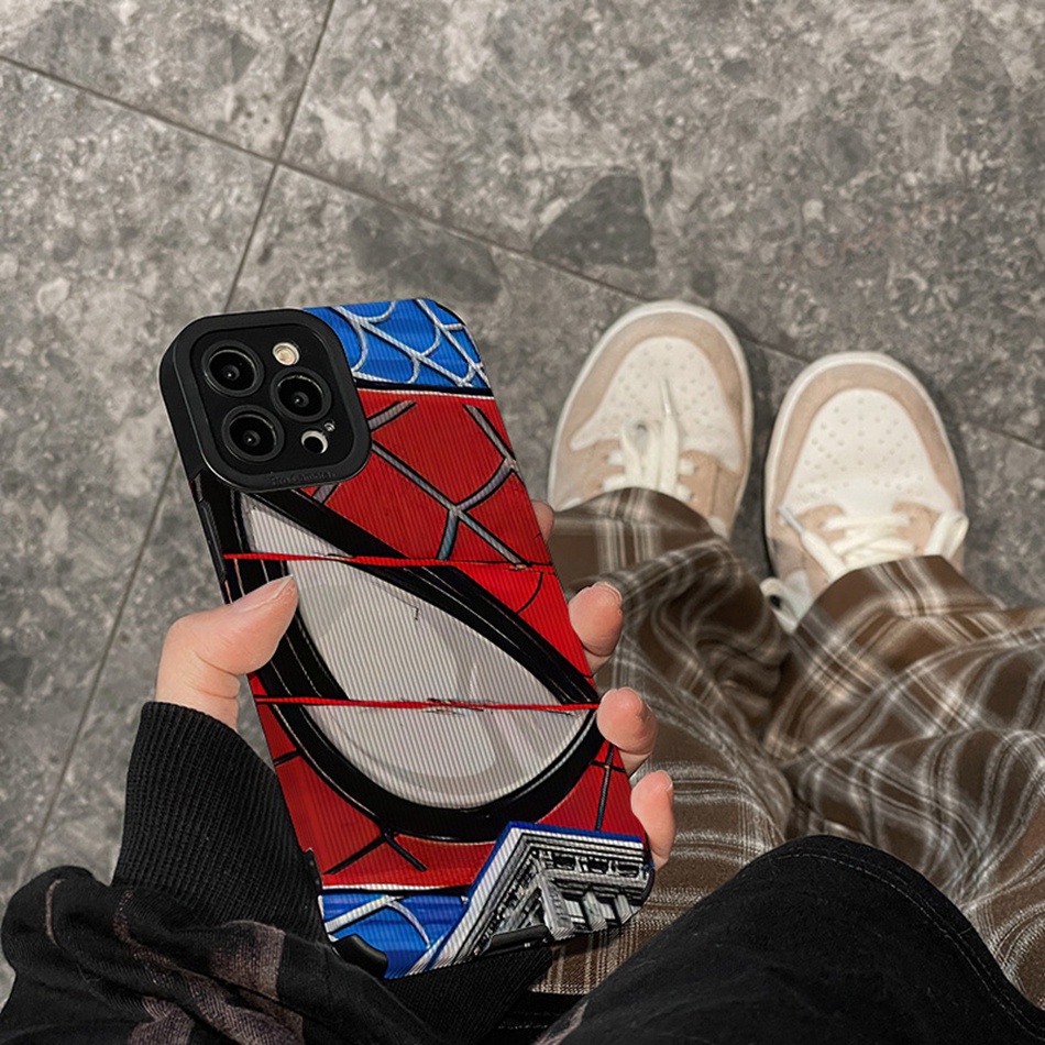 Bao Da Điện Thoại Họa Tiết spider man luffy Cho iphone 15 11 12 13 14 pro max 11pro 13pro 7 8 plus x xr xs max se 2020 Ốp