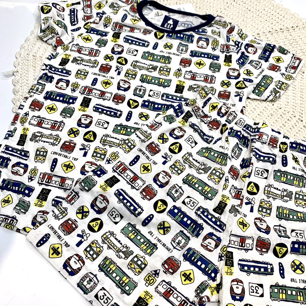 Bộ thun ngắn GAP xe lửa