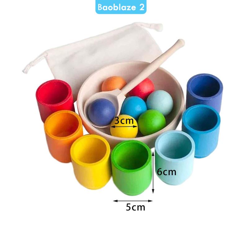 Đồ Chơi Giáo Dục Phân Loại Và Đếm Màu Sắc Cầu Vồng