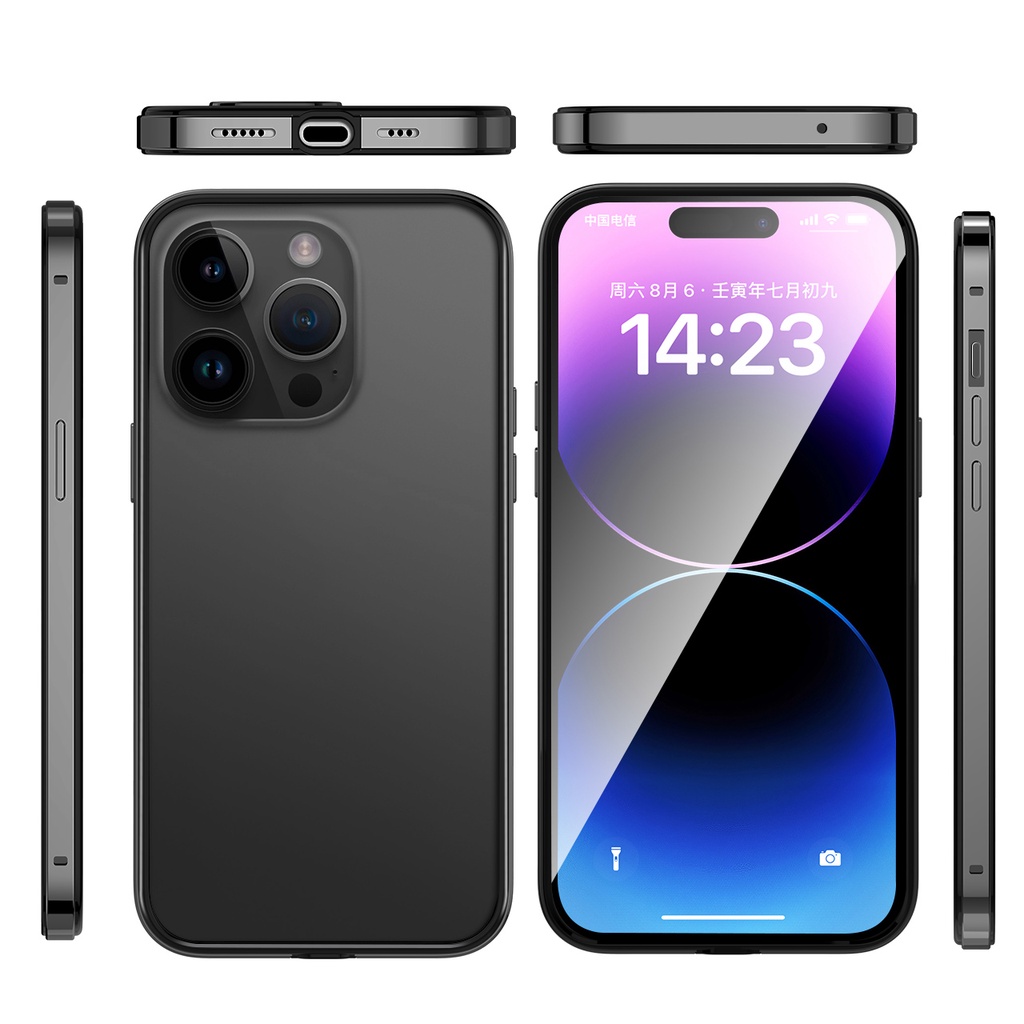 Ốp Điện Thoại Silicon Mềm Viền Nhôm Sang Trọng Cho iphone 13 12 pro max 14 15 pao max 14 15 plus