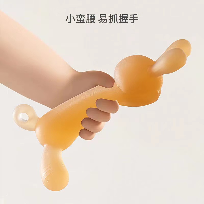 Gối Ôm Hình Tai Thỏ Bằng silicone Mềm Mại Cho Bé
