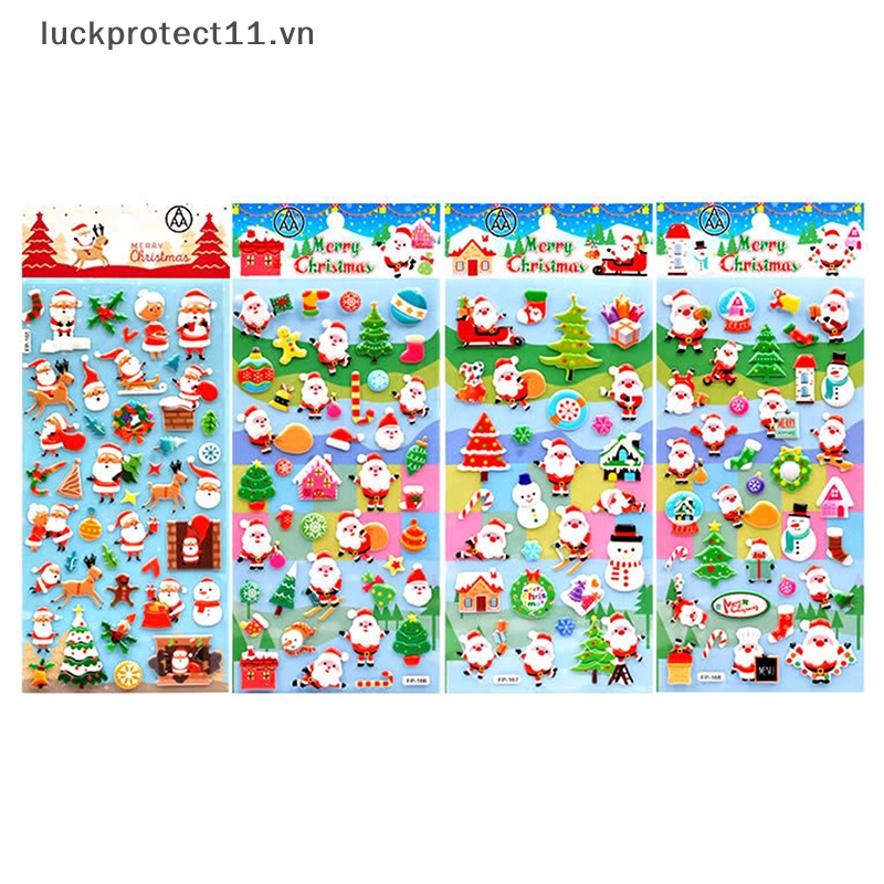 Sticker Dán Trang Trí Giáng Sinh 2023 # claus