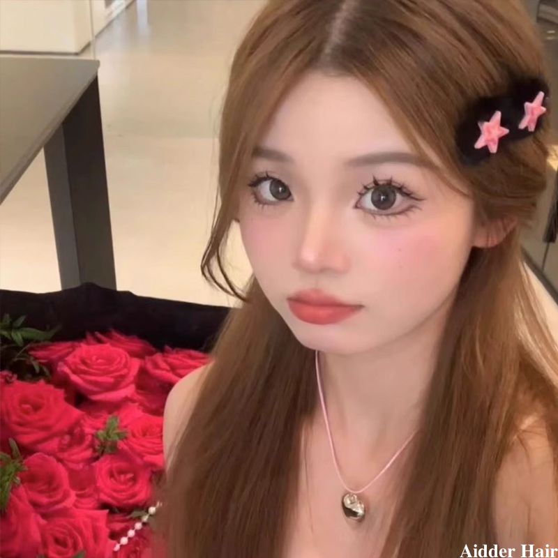 Kẹp Tóc Hình Ngôi Sao Bằng Lông Nhung Thời Trang Hàn Quốc Dành Cho Nữ y2k
