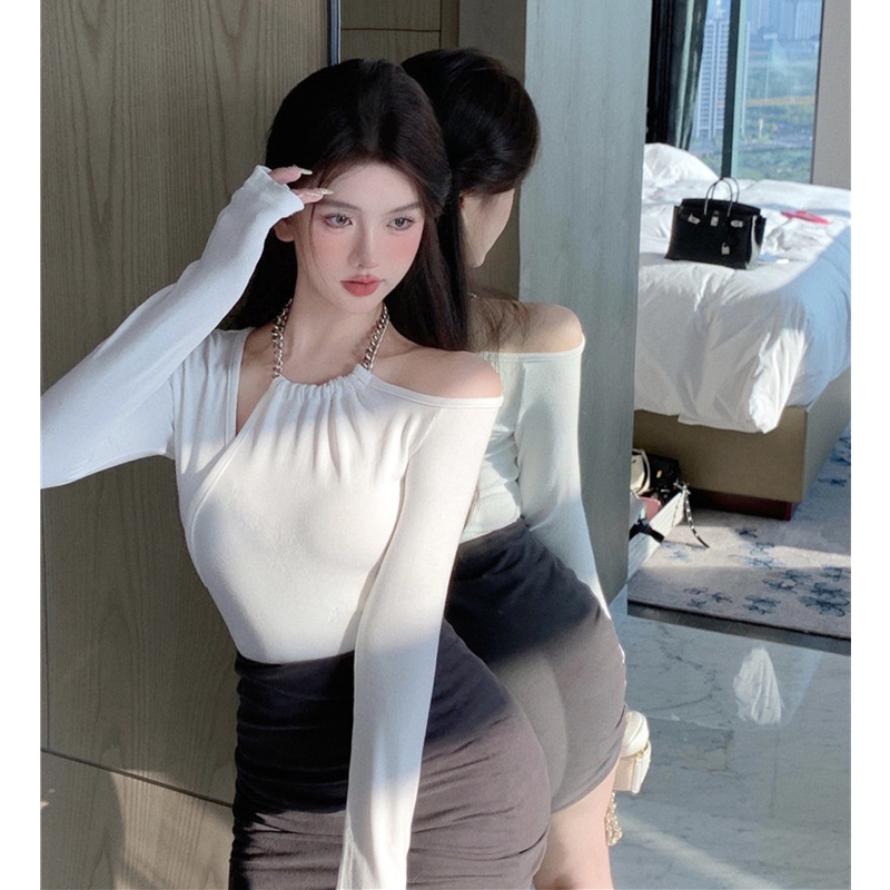 Áo Nữ Tay Dài Hở Vai Thời Trang Quyến Rũ