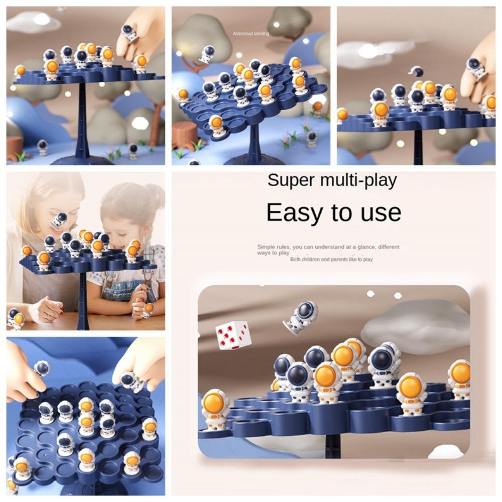 Trò chơi cây xếp chồng cân bằng MMULCK hình phi hành gia hỗ trợ giáo dục cho trẻ mẫu giáo