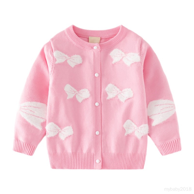 Áo Khoác cardigan Dệt Kim Tay Dài Bằng Vải cotton Thời Trang Mùa Thu Cho Bé Gái