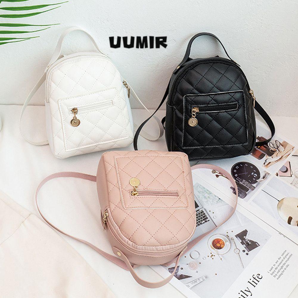 UUMIR Ba Lô mini Màu Trơn Dễ Thương Cho Nữ