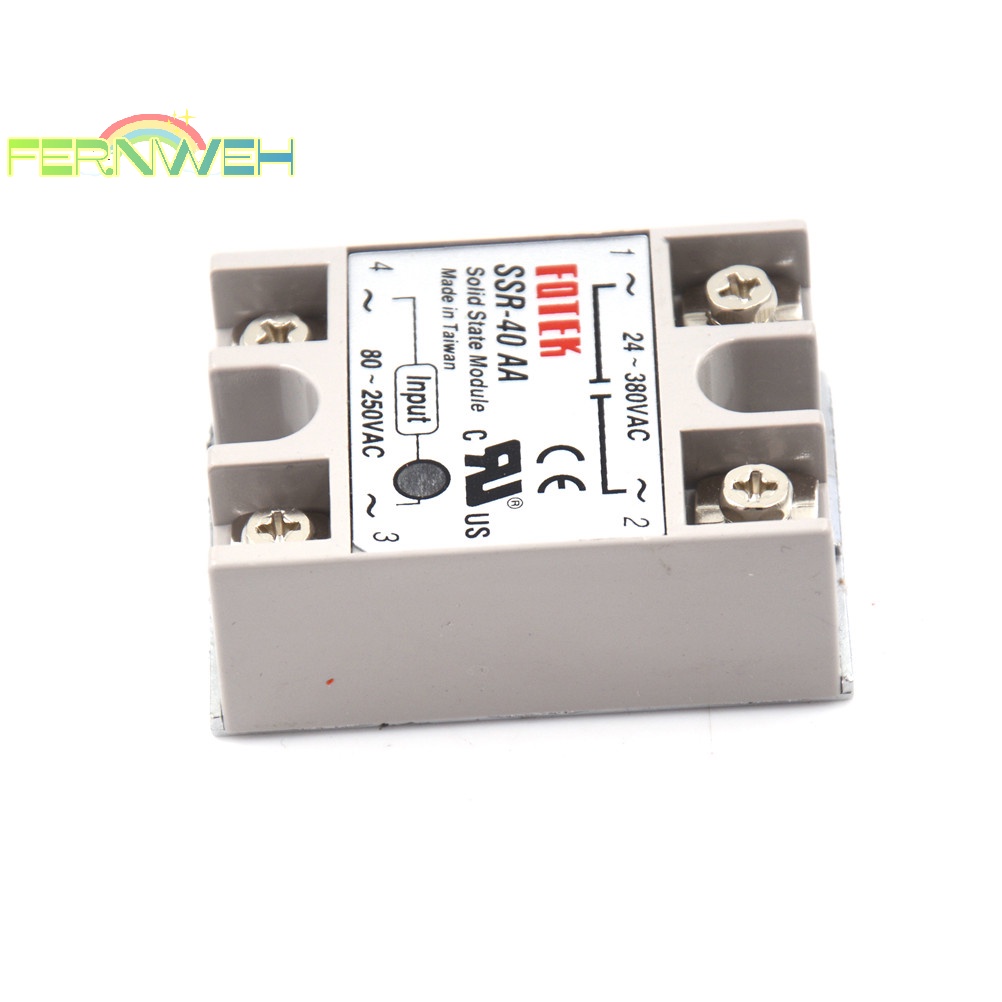 Rơ Le Trạng Thái Nước Rắn ssr-40aa-h 40a 80-250v ac to 90-480v ac ssr 40aa