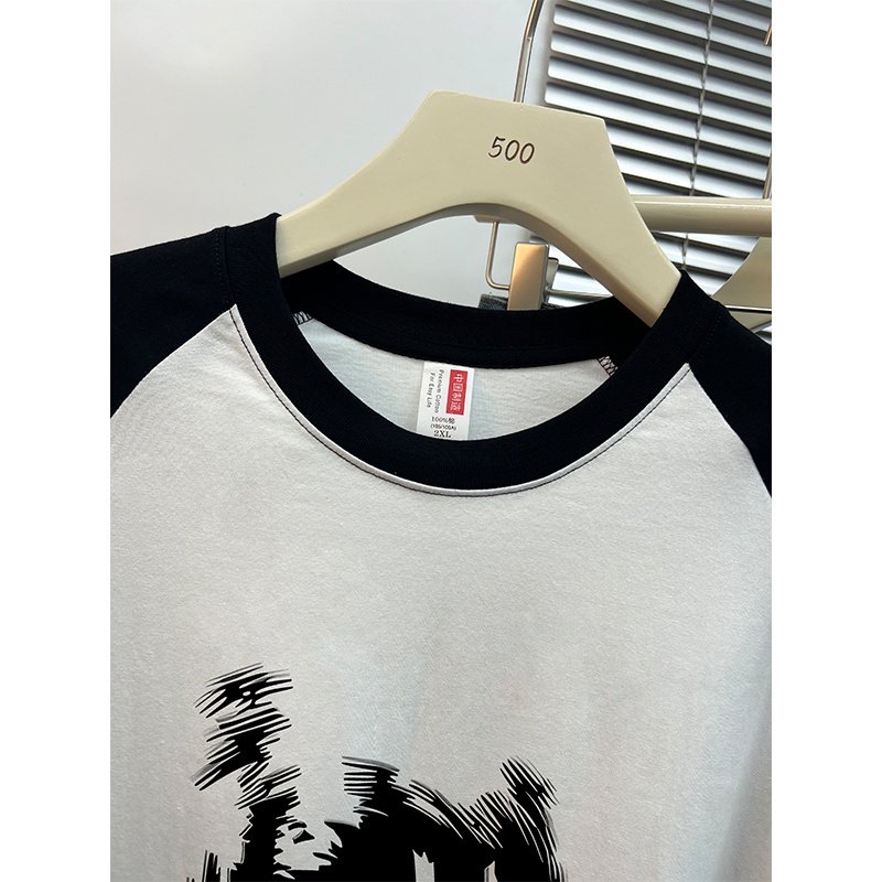 Áo Thun Tay Dài 100% cotton In Họa Tiết Thời Trang Hàn Quốc Cho Nữ