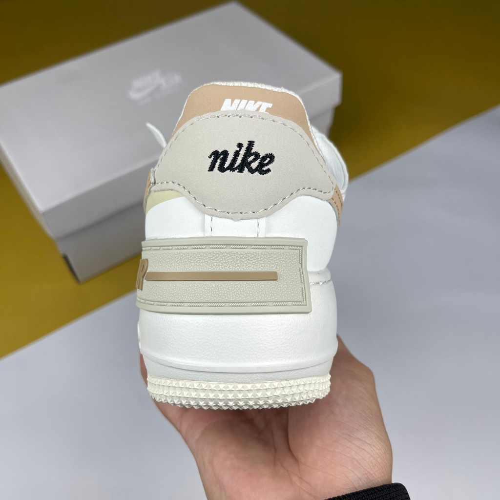 Giày AF1 Shadow Sail Fossil Pink. AF1 Shadow Trắng Móc Cam  Than.Shoes