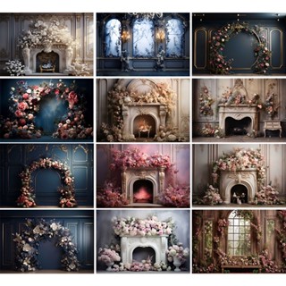 Phông Nền Chụp Ảnh Chân Dung Cô Gái / Hoa Ngọn Lửa Kiểu vintage Dùng Trang Trí Tiệc Cưới / Sinh Nhật